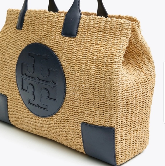ella straw mini tote